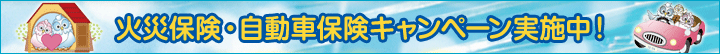 自動車保険キャンペーン実施中