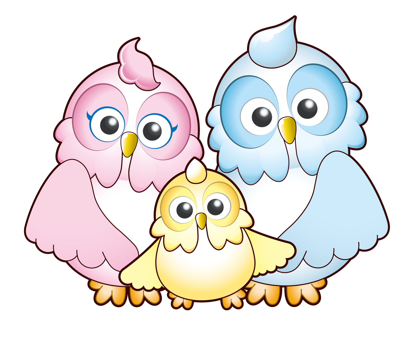 ふくちゃんファミリーのイラスト