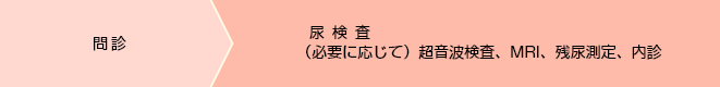 1.問診 2.超音波検査 3.血液検査 4.がん検診 5.診断 6.治療